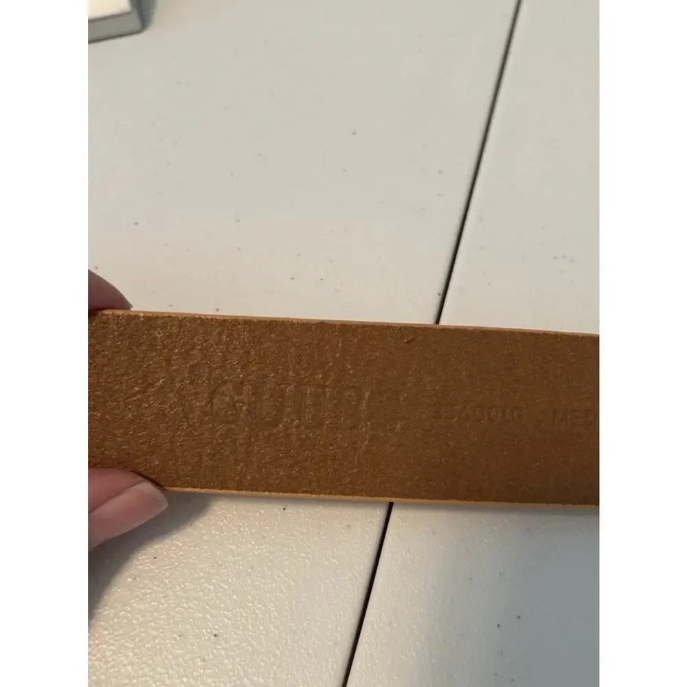 Guess (3540016) Beige/Orange Italian Full Grain Leather Belt Size M